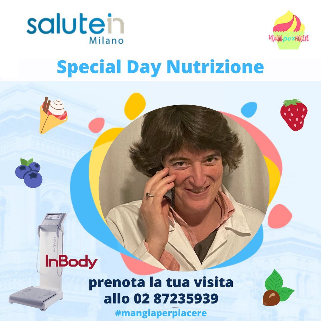 Special Day Nutrizione a Milano a tariffe convenzionate
βοΈ +39 02 872 35 939
Conoscere la propria composizione corporea Γ¨ utile per iniziare al meglio qualunque strategia terapeutica volta a migliorare il proprio stato di salute psichico e fisico.
La bioimpedenziometria Γ¨ una tecnica scientificamente validata per la misurazione della composizione corporea.
#mangiaperpiacere #nutrizione #salute #prevenzione #sovrappeso #ritenzioneidrica #sport #composizionecorporea #dieta #bia #bioimpedenziometria #inbody #salutein #milano #corsovercelli